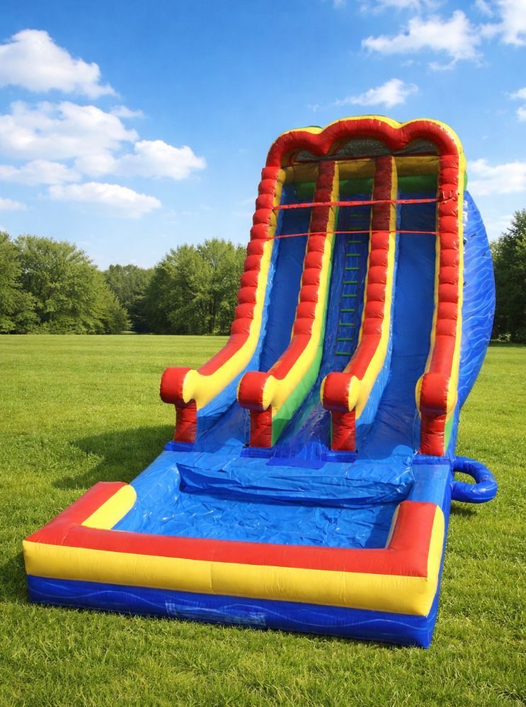 18' Large Pool Waterslide inflatable rental in Topeka, Kansas
