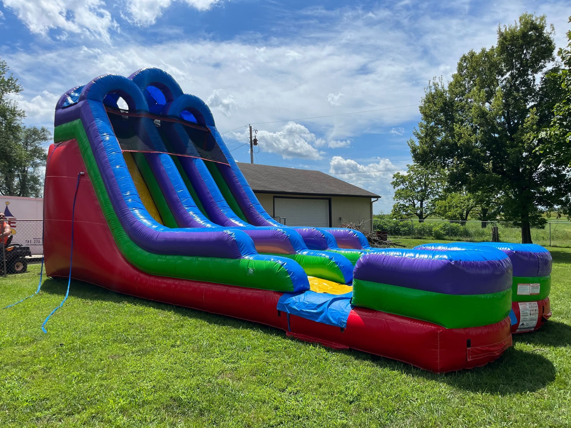18' Retro Rainbow Slide inflatable rental in Topeka, Kansas