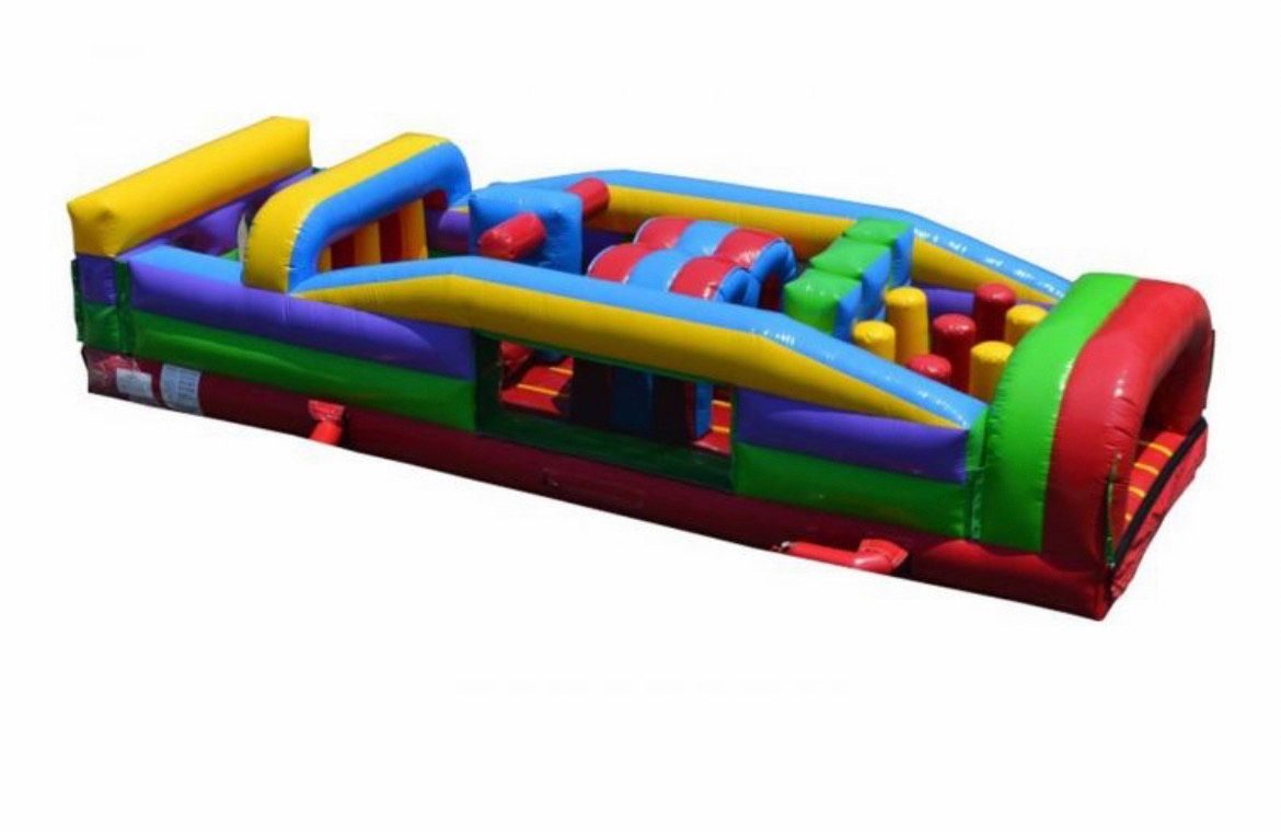 30' Retro Obstacle Course inflatable rental in Topeka, Kansas