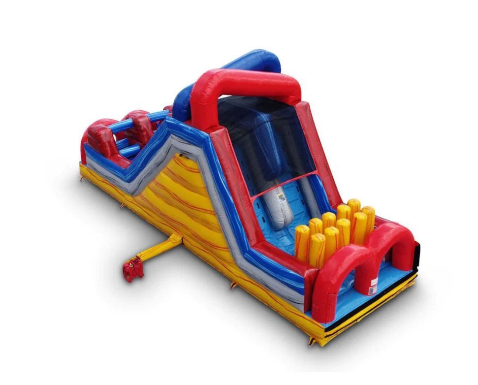 35' Obstacle Course Slide inflatable rental in Topeka, Kansas