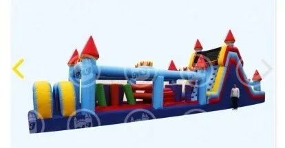 60' Castle Course inflatable rental in Topeka, Kansas