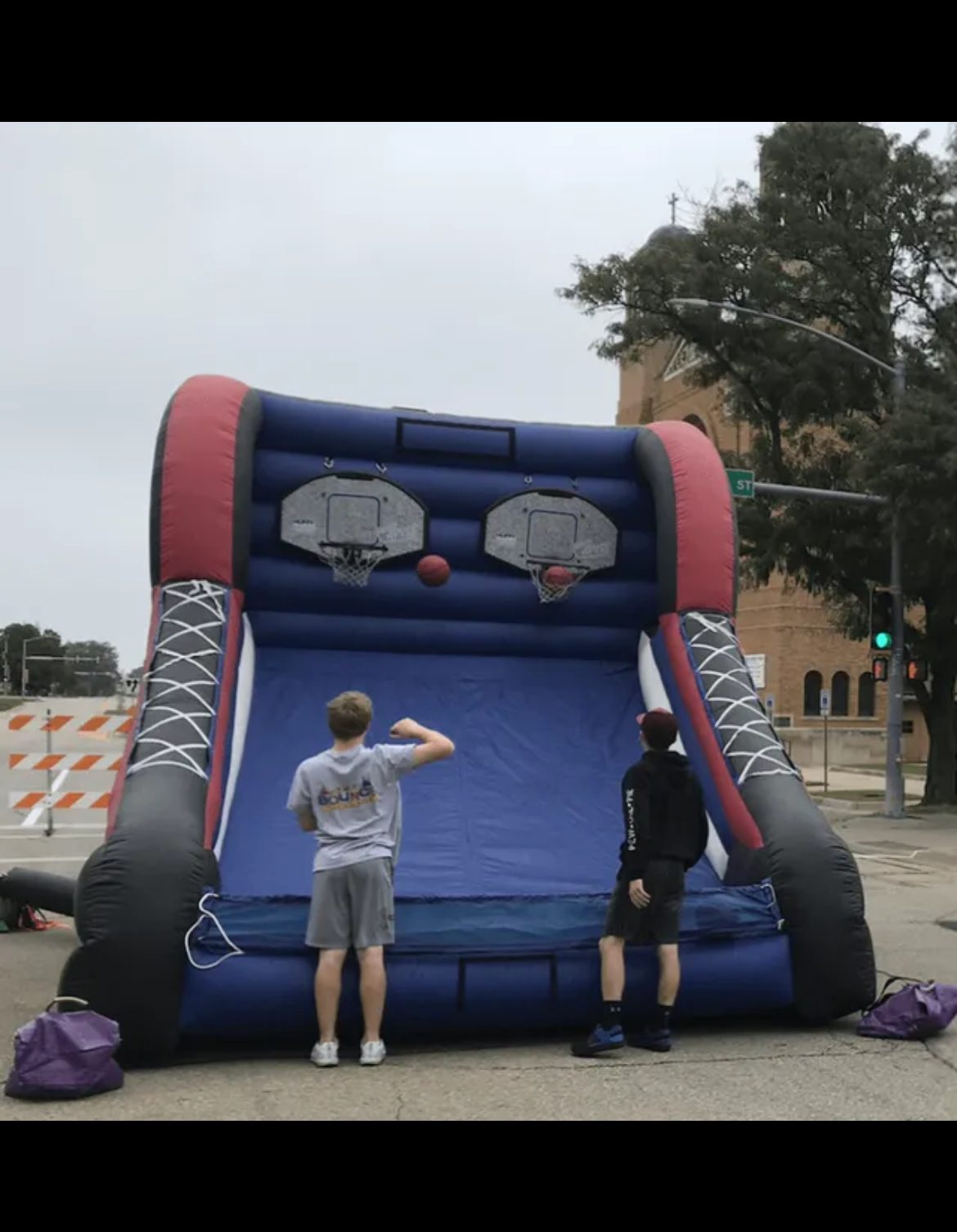 Big Shot Hoops inflatable rental in Topeka, Kansas