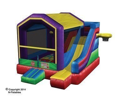 Five-In-One Wacky Bouncy Combo inflatable rental in Topeka, Kansas