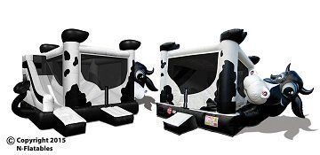 Lulu the Cow Belly Bouncer Combo inflatable rental in Topeka, Kansas