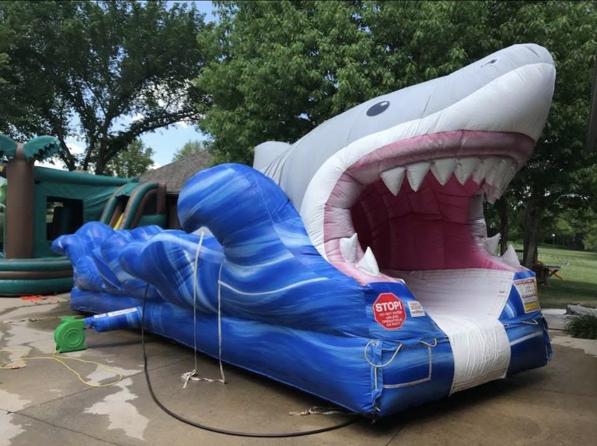 Shark Slip N Slide inflatable rental in Topeka, Kansas
