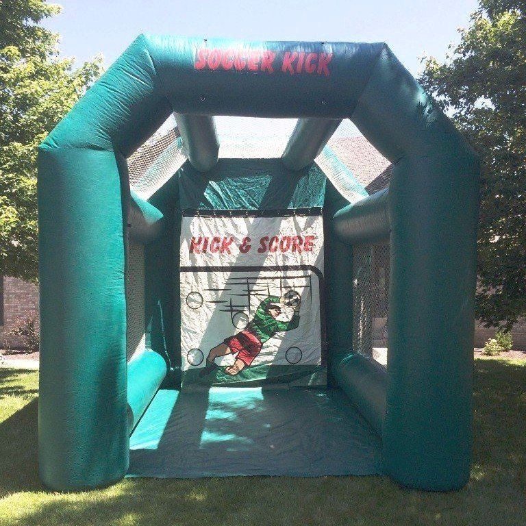 Soccer Kick inflatable rental in Topeka, Kansas