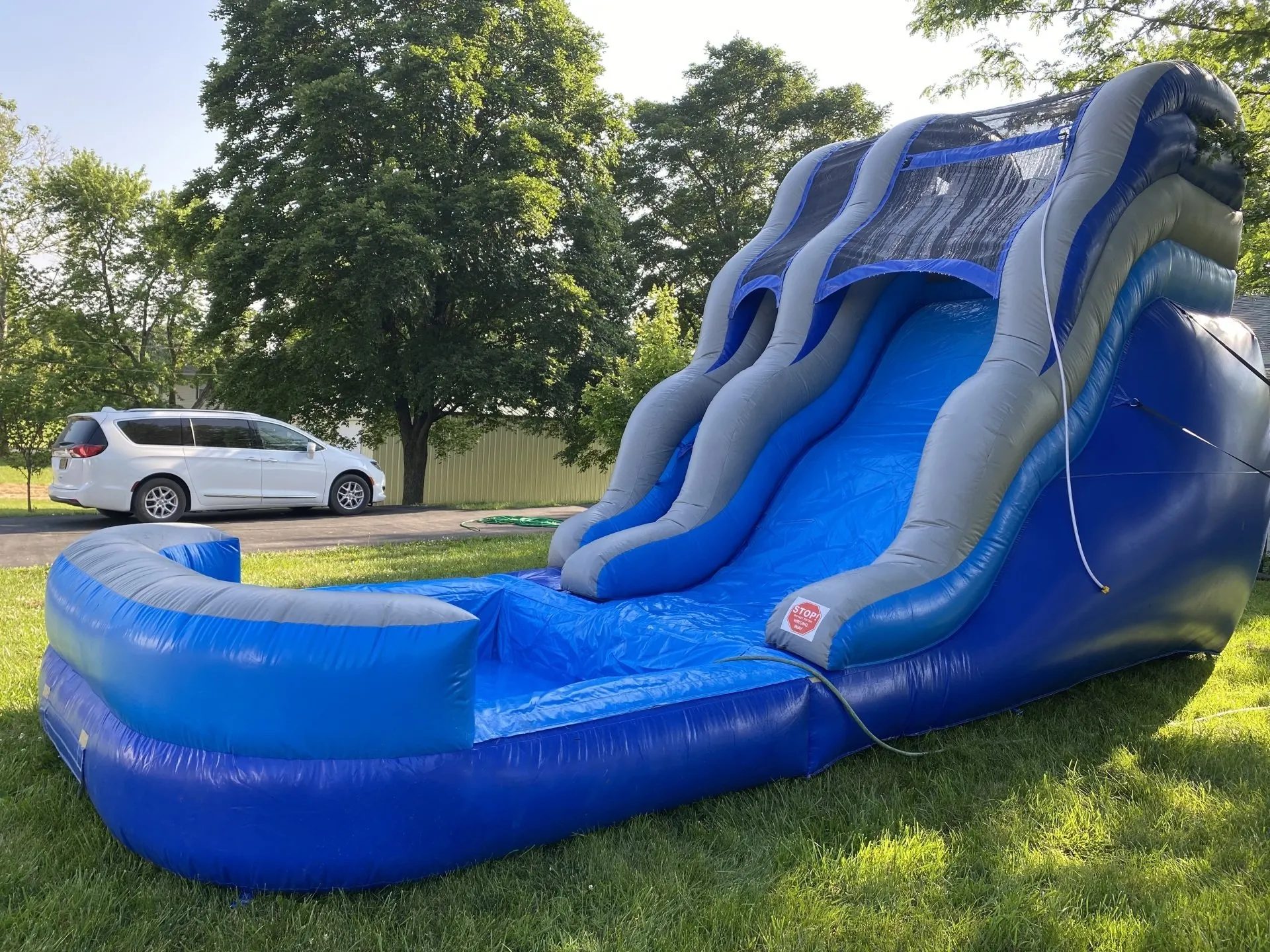 Wavy Waterslide inflatable rental in Topeka, Kansas